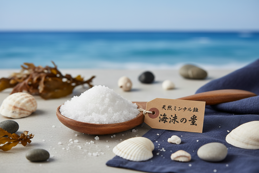 ミネラル塩（海水の素）に含まれる73種類のミネラル元素一覧