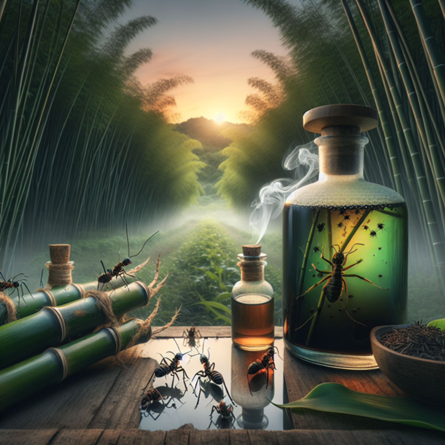 農業用竹酢液「孟宗竹の煙」 2L（1L×2本）
